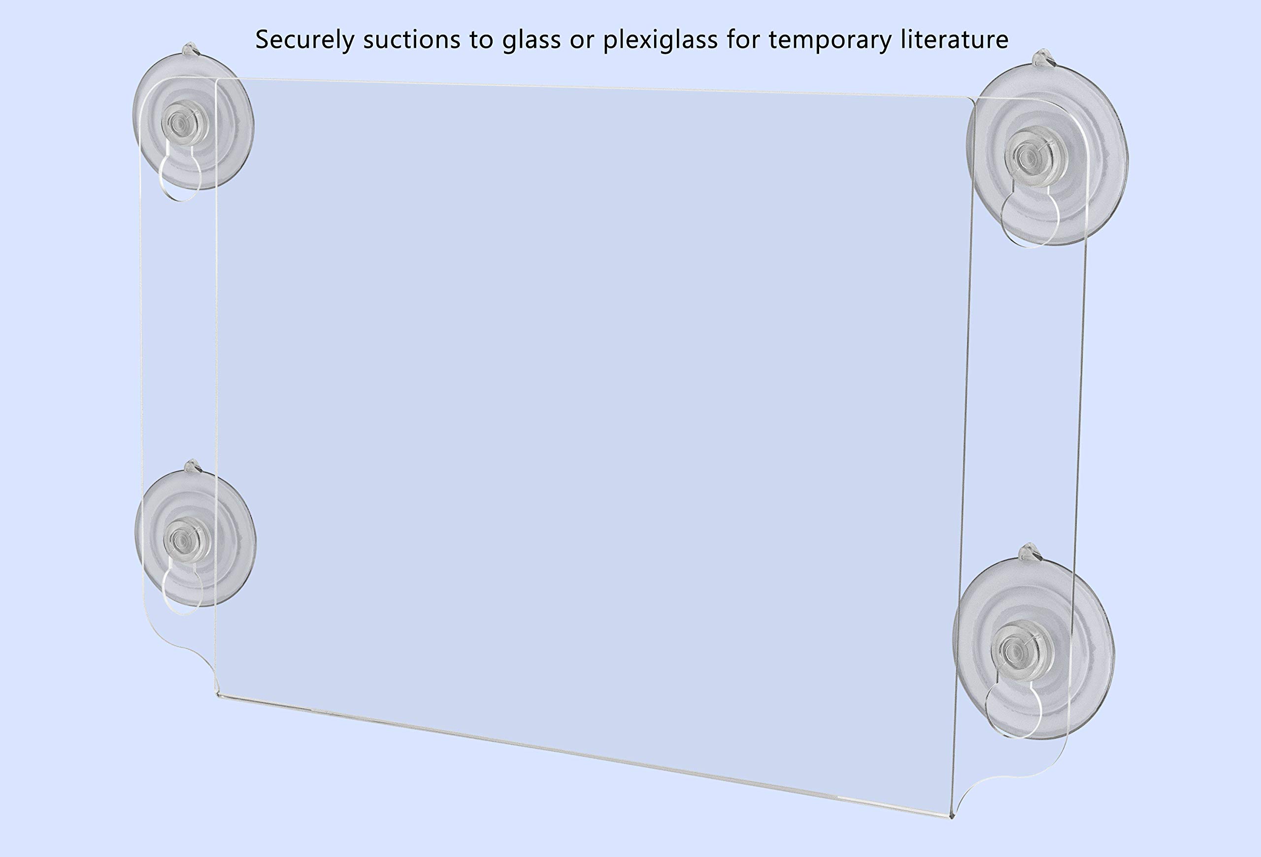 12 Pack Clear Acrylic Window Sign Holders - 11