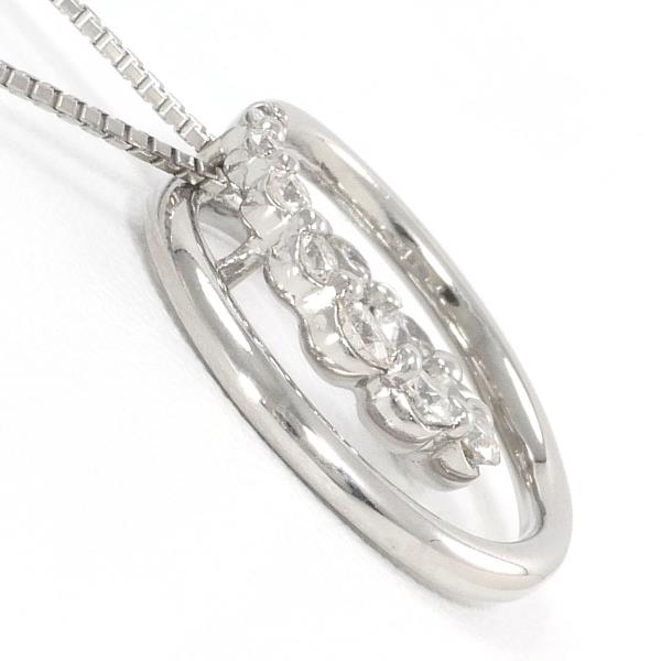 18K White Gold Diamond Necklace for Women - Elegant & Timeless Jewelry Gift for Anniversary, Wedding, or Special Occasions