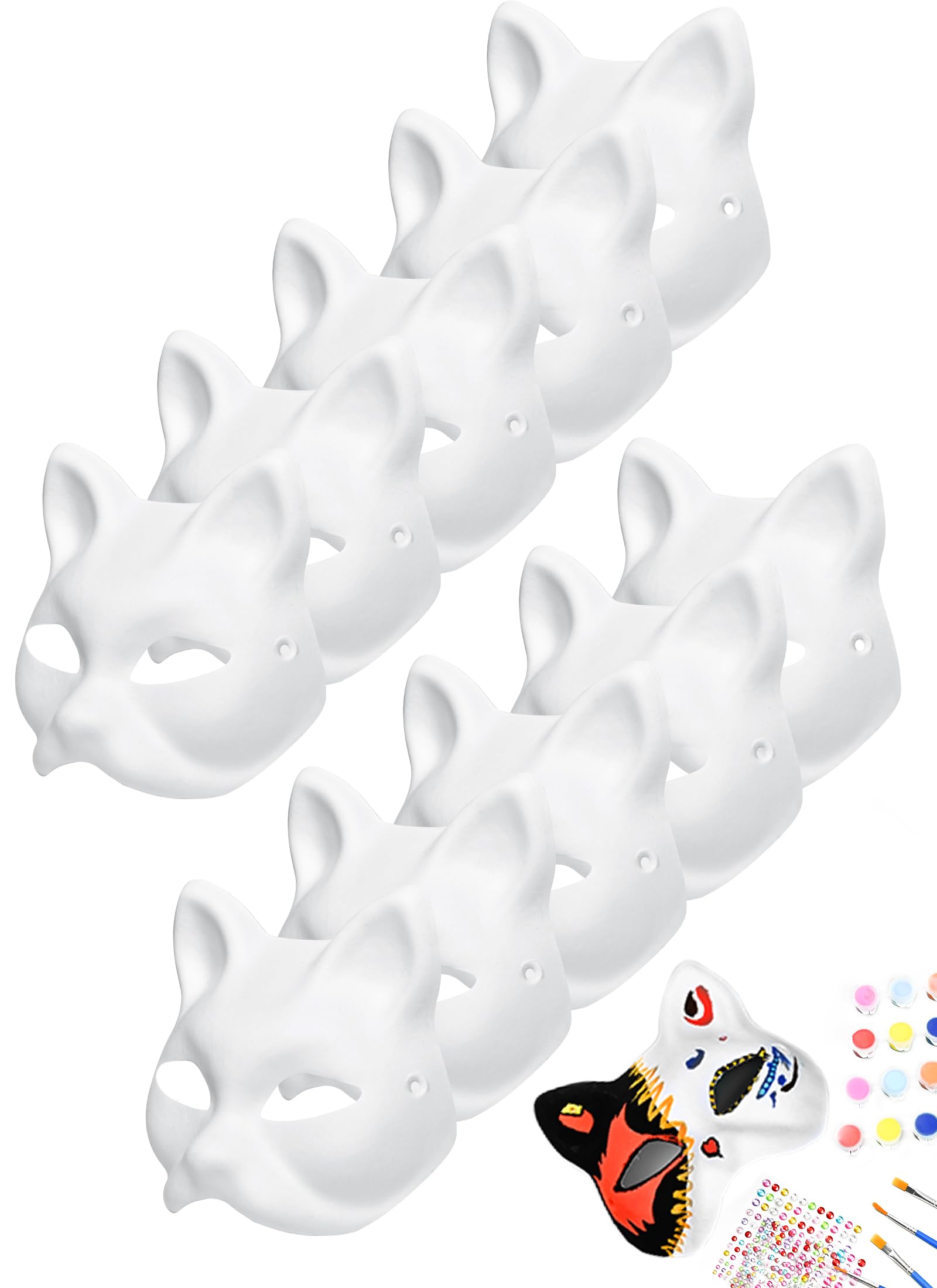 Therian Cat Mask Kit - DIY Painting Mask for Cosplay, Halloween & Furry Conventions | High-Quality Yinhua Therian Mask for Costume & Roleplay