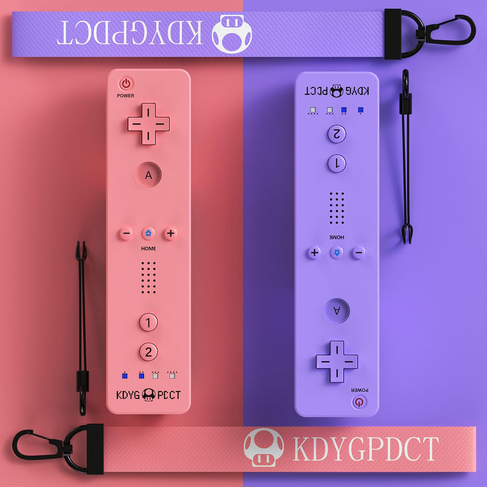 KDYGPDCT 2-Pack Wireless Wii Controller for Nintendo Wii & Wii U - 2023 Upgraded Gamepad with Wrist Strap for Smoother Gameplay | Perfect for Family Game Nights & Multiplayer Gaming