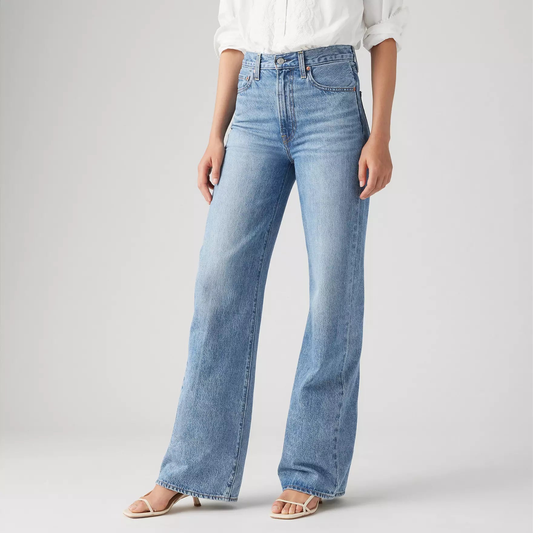 Levi's Ribcage Wide Leg Jeans for Women - High Waist Straight Fit Denim Pants | Casual & Chic Outfits for Everyday Wear