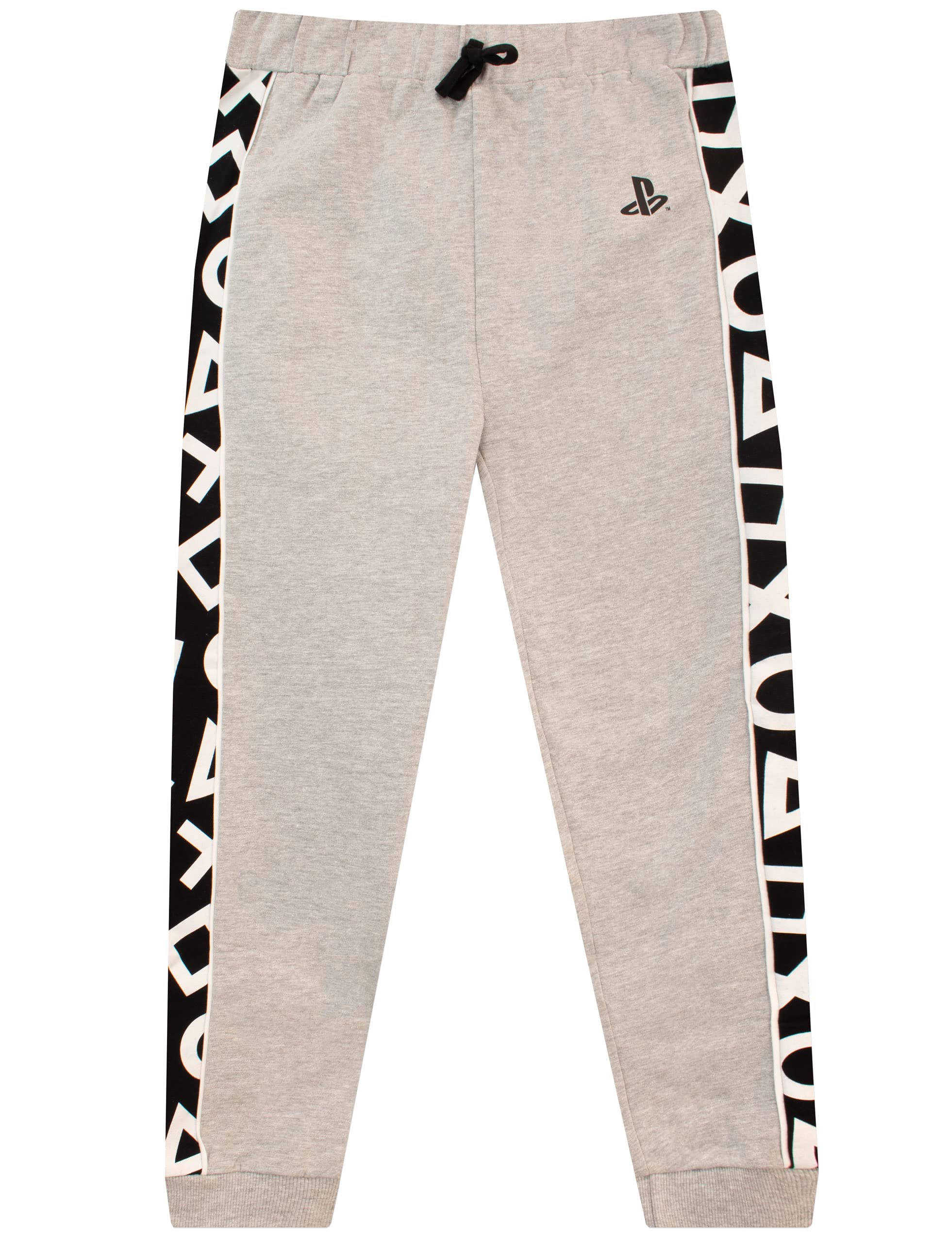 PlayStation Boys Jogger Pants - Gray Athletic Sweatpants for Gaming & Casual Wear - Size 8 - Comfortable Lounge Pants for Kids & Teens