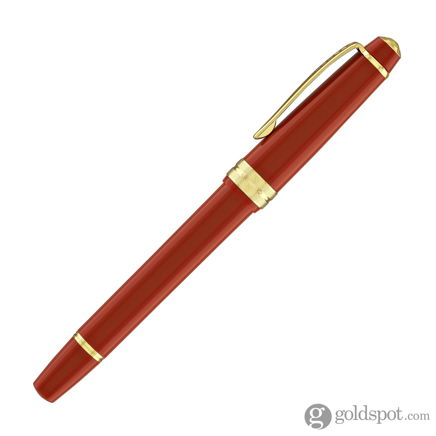 Cross Bailey Light Rollerball Pen - Premium Glossy Burnt Orange Resin with Gold Trim - Smooth Writing Pen for Office, School & Gift Giving