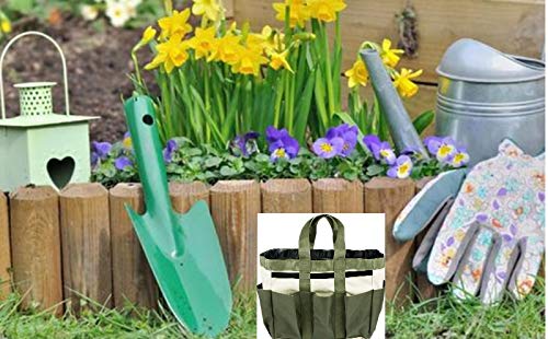 Oxford Garden Tool Bag Organizer - Multi-Pocket Portable Tote for Gardening & Yard Work