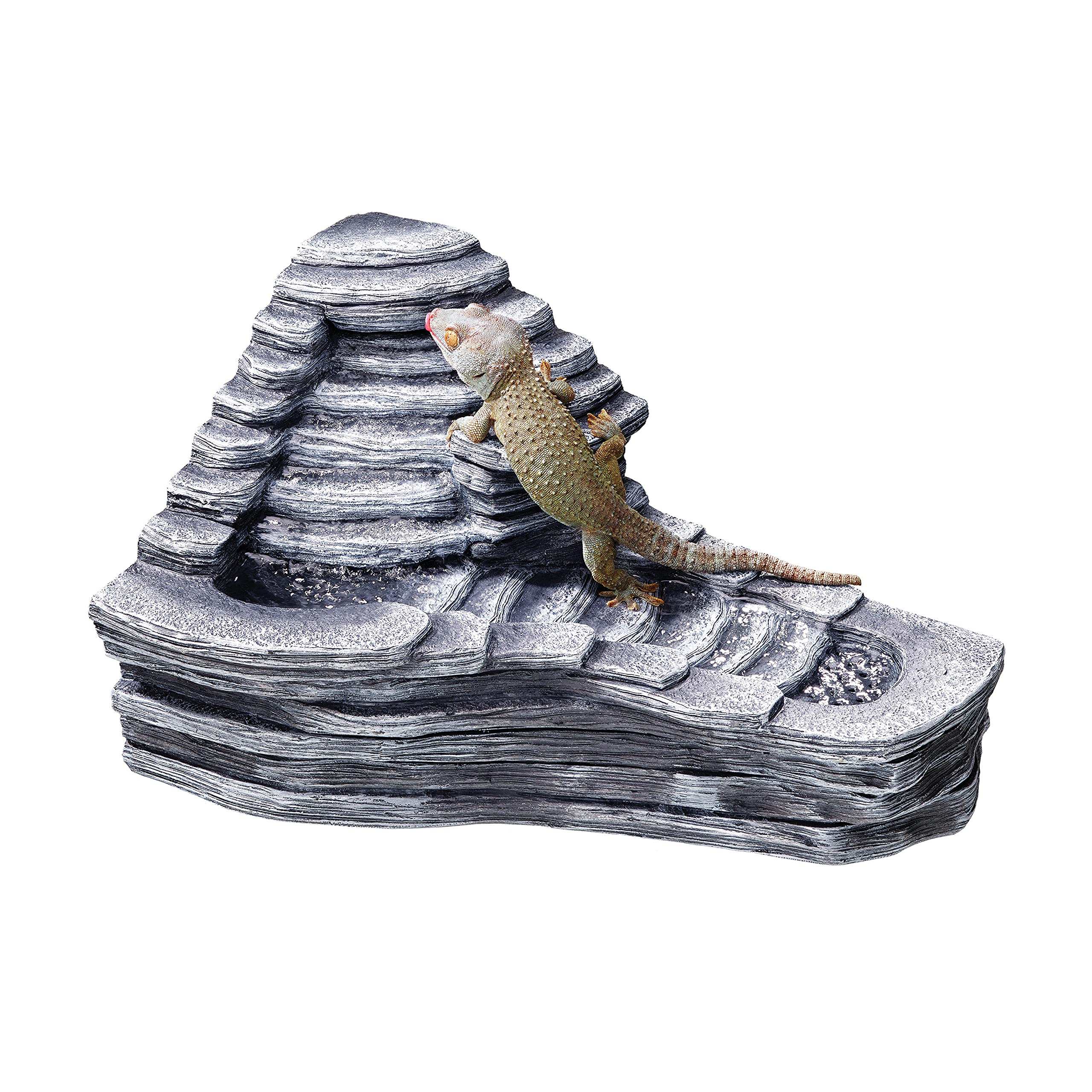 Zilla Pet Reptile Terrarium Waterfall Décor - Large Size Reptile Habitat Accessory for Lizards, Frogs & Snakes - Perfect for Tropical Terrarium Setup & Natural Habitat Simulation