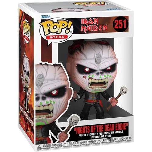 Iron Maiden Eddie Nights of the Dead Pop! Vinyl Figure #251 - Funko Pop Collectible for Music Fans & Horror Enthusiasts - Perfect for Display, Gifts & Rock Memorabilia Collections
