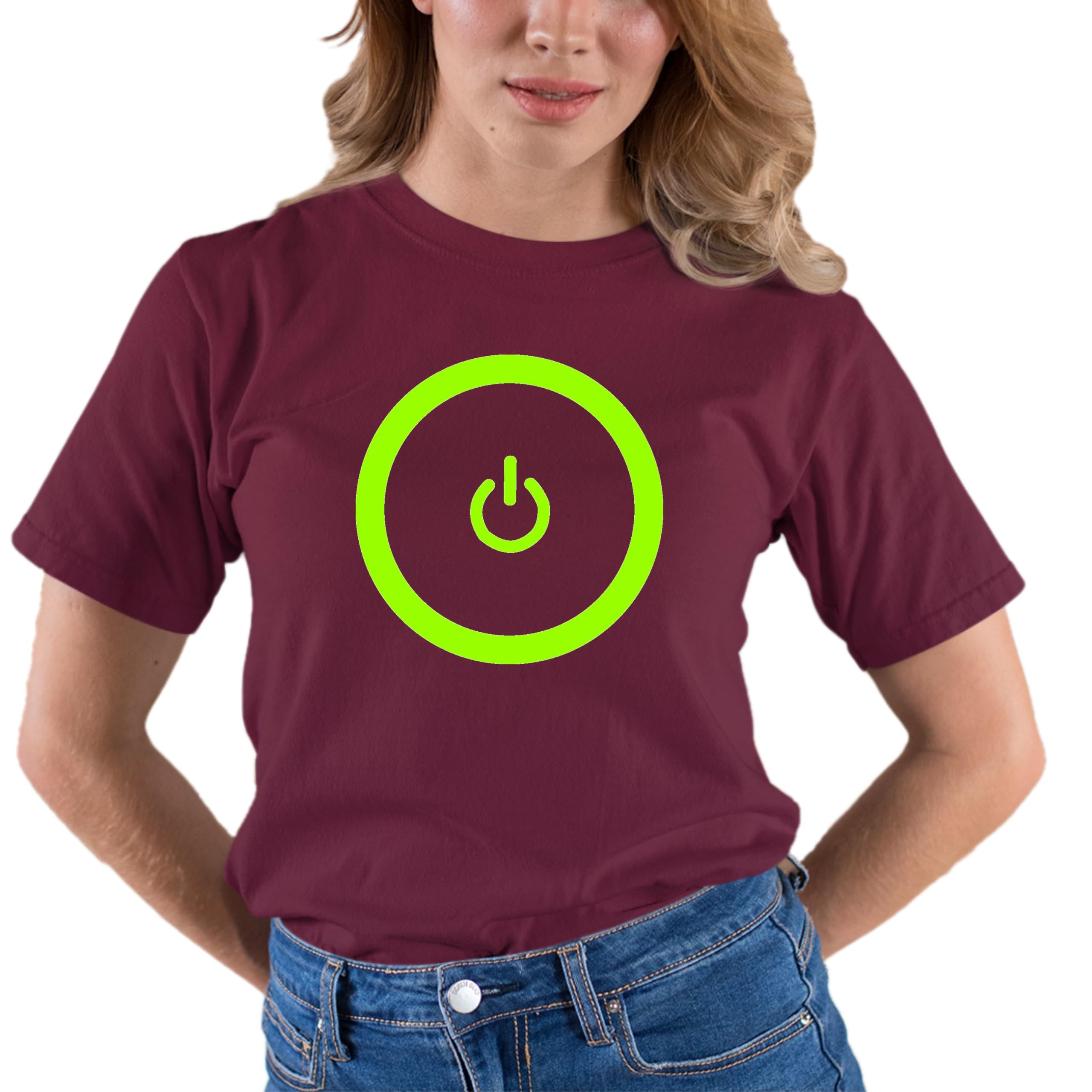 Go All Out Adult Gaming Power Button Gamer Pride T-Shirt - Comfortable Cotton Tee for Gamers, Esports & Video Game Lovers - Perfect for Gaming Conventions, Twitch Streaming & Casual Wear
