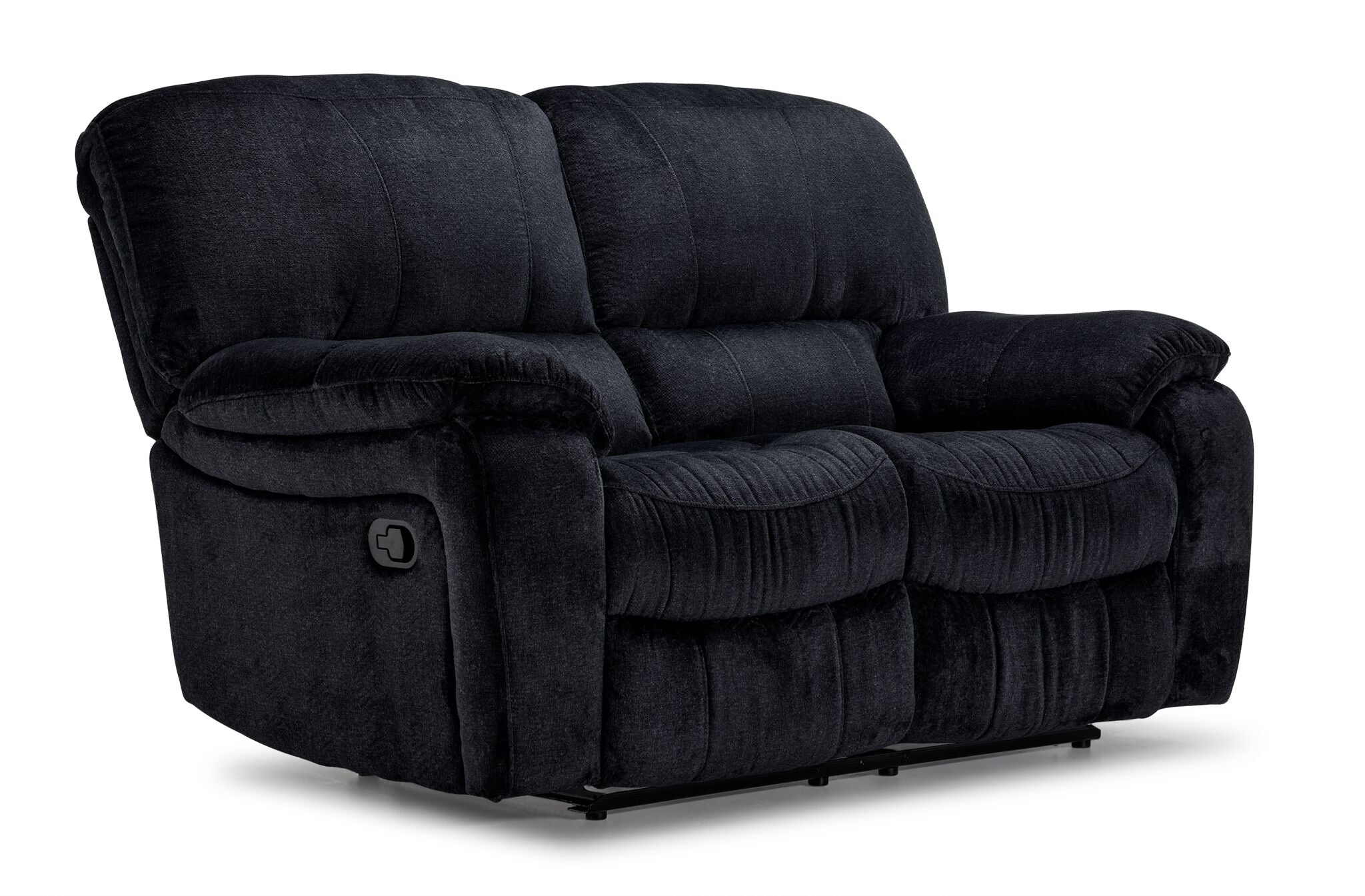 Burma Reclining Sofa and Loveseat Set in Graphite - Modern Living Room Furniture for Relaxation & Entertainment