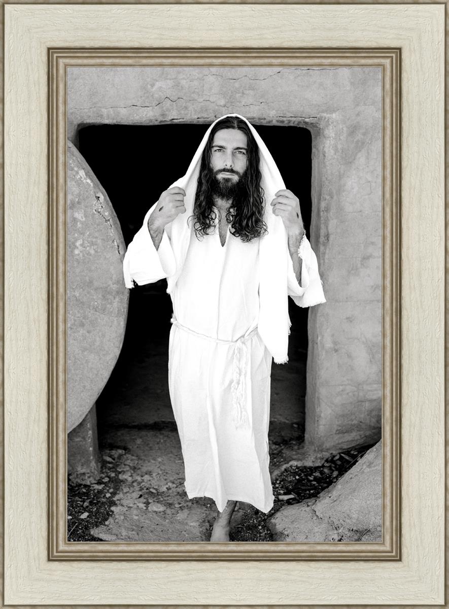 He Is Risen By Megan Owens - Inspirational Christian Wall Art for Easter Decor - Perfect for Home, Church & Office Decorations