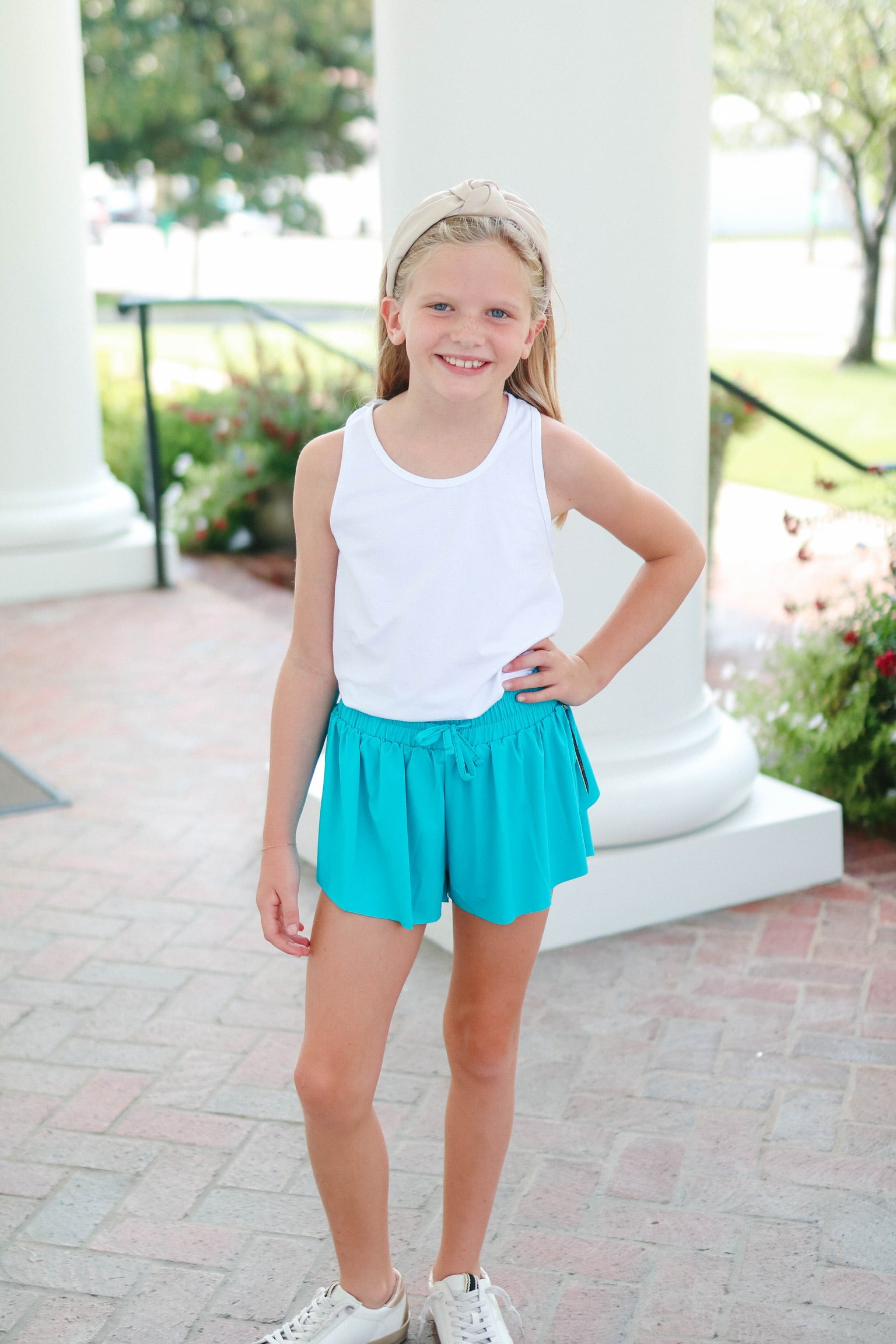 Girls' Azarhia Butterfly Flowy Short Sleeve Dress - Lightweight Summer Casual Outfit for Kids, Playdates & Outdoor Activities