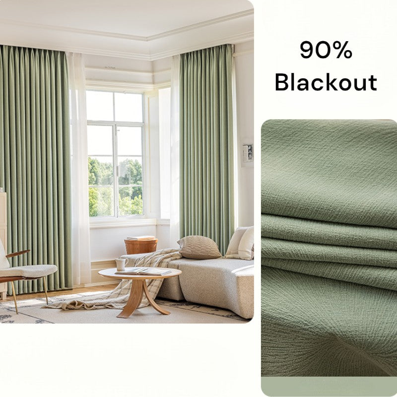 Custom Blackout Thermal Curtains - Minimalist Solid Color Design for Bedroom & Living Room - Energy Efficient & Light Blocking Window Treatments