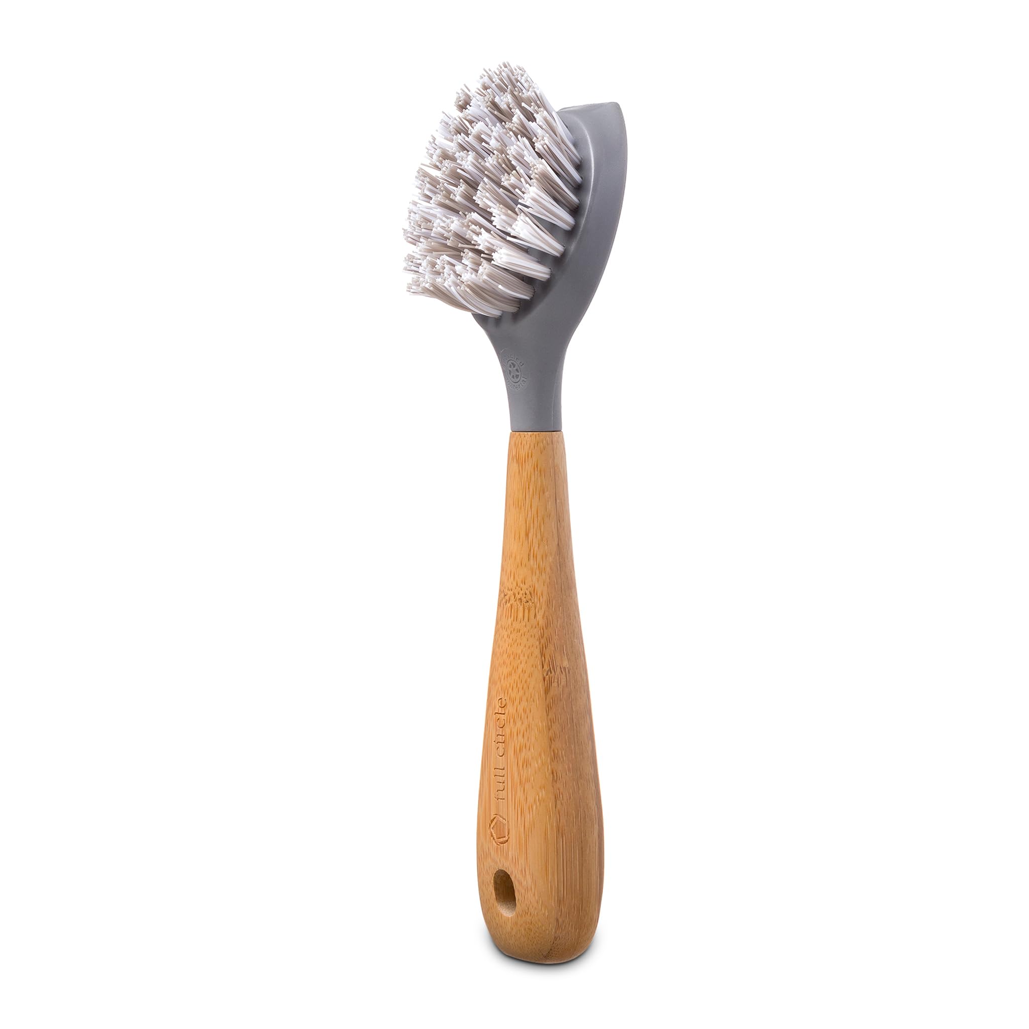 Eco-Friendly Bamboo Dish Brush & Scraper Set - Heavy Duty Kitchen Cleaning Tool for Cast Iron Pans, Pots, Dishes & Sinks - Durable Nylon Bristles with Ergonomic Handle - Perfect for Camping, RV & Home Kitchen Cleaning