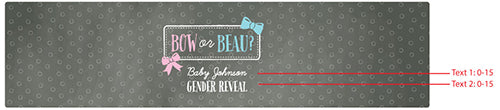 Custom Water Bottle Labels for Gender Reveal Party - Kate's Collection - Perfect for Baby Showers, Birthday Celebrations & Special Events