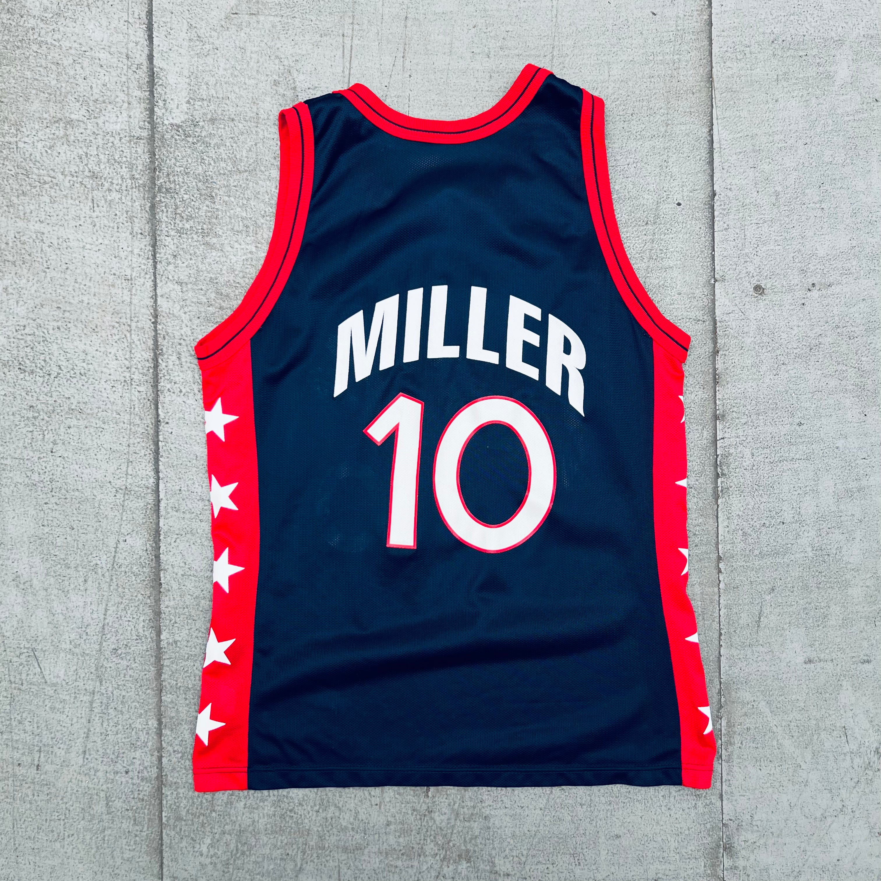 Authentic Reggie Miller 1996 Team USA Basketball Jersey - Men's Size M - Vintage Olympic Champion Apparel for Fans & Collectors - Perfect for Game Day, Cosplay, and Sports Memorabilia Display