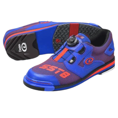 Dexter Men's SST 8 Power Frame BOA Bowling Shoes - Wide Width (Blue/Red) | Perfect for Professional & League Bowlers | Enhanced Grip & Comfort for Competitive Play