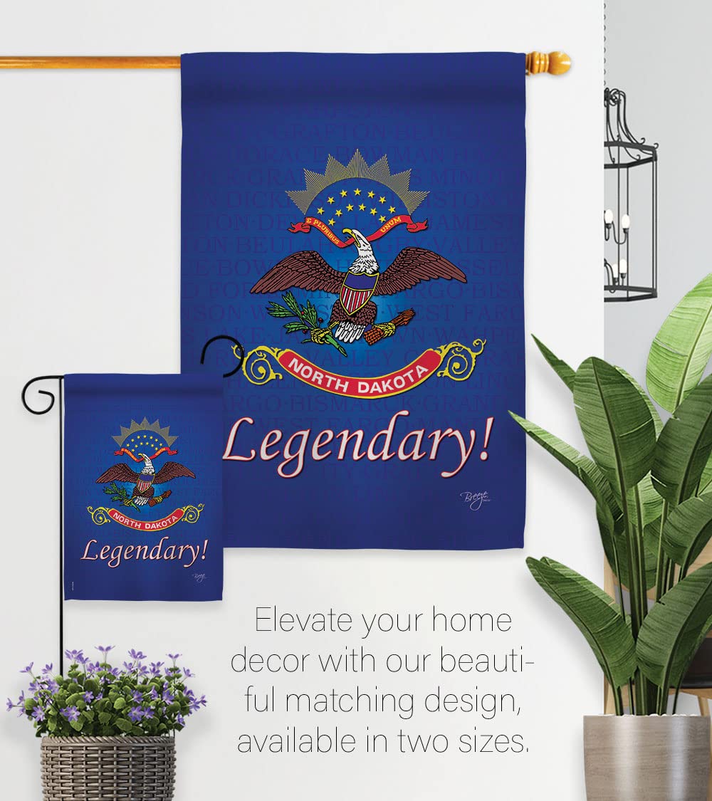 North Dakota Americana House Flag Set 28