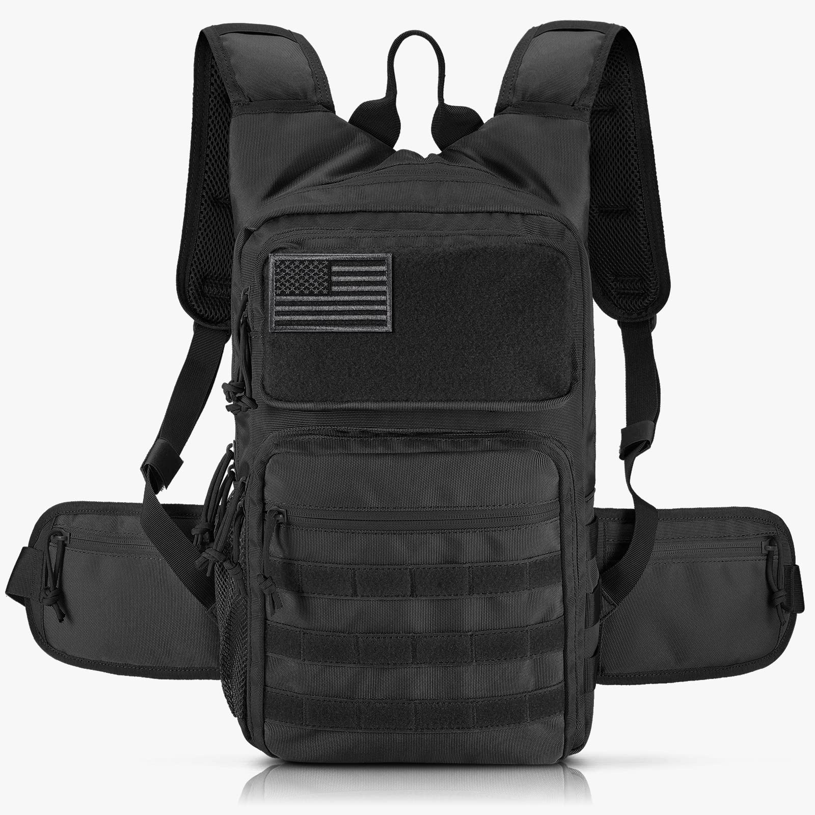 Tactical Hydration Pack - Lightweight Insulated Water Backpack with MOLLE System for Hiking, Running, Cycling, Climbing, Hunting & Fishing | Perfect for Outdoor Adventures, Military Training & Emergency Preparedness