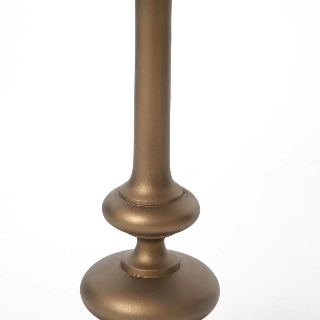 Marlow Matchstick Pedestal Table - Rustic Wooden Side Table for Living Room, Bedroom or Patio - Perfect for Coffee, Books & Decor