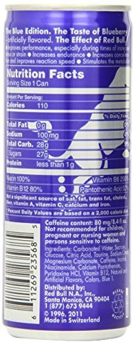 30 Pack Red Bull Energy Drink - Blue Edition (8.4oz Cans) - Sugar Free Energy Boost for Workouts, Gaming & Late Night Study Sessions