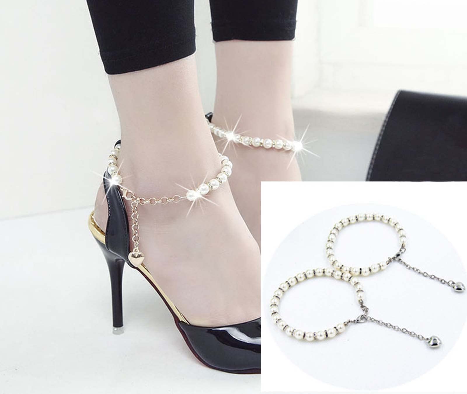 Anti-Slip High Heel Shoe Bungee Laces - Elastic No-Tie Shoelace Replacement Straps with Buckle for Women's Dress Shoes - Perfect for Work, Parties & Formal Events
