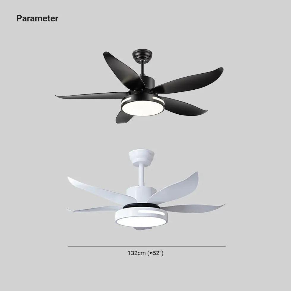 Modern White Ceiling Fan with Light for Restaurants – Energy Efficient & Quiet – Perfect for Dining Areas, Cafes, and Commercial Spaces