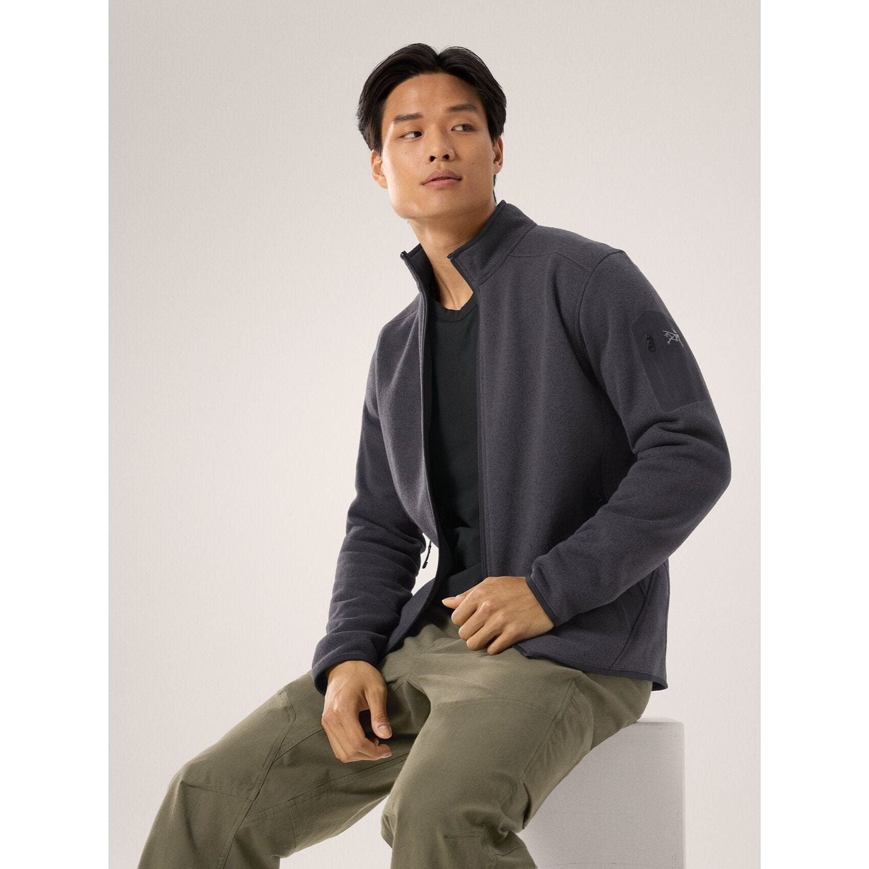 Arc'teryx Men's Covert Cardigan - Lightweight Fleece Zip-Up Sweater for Outdoor & Casual Wear | Hiking, Camping & Everyday Comfort