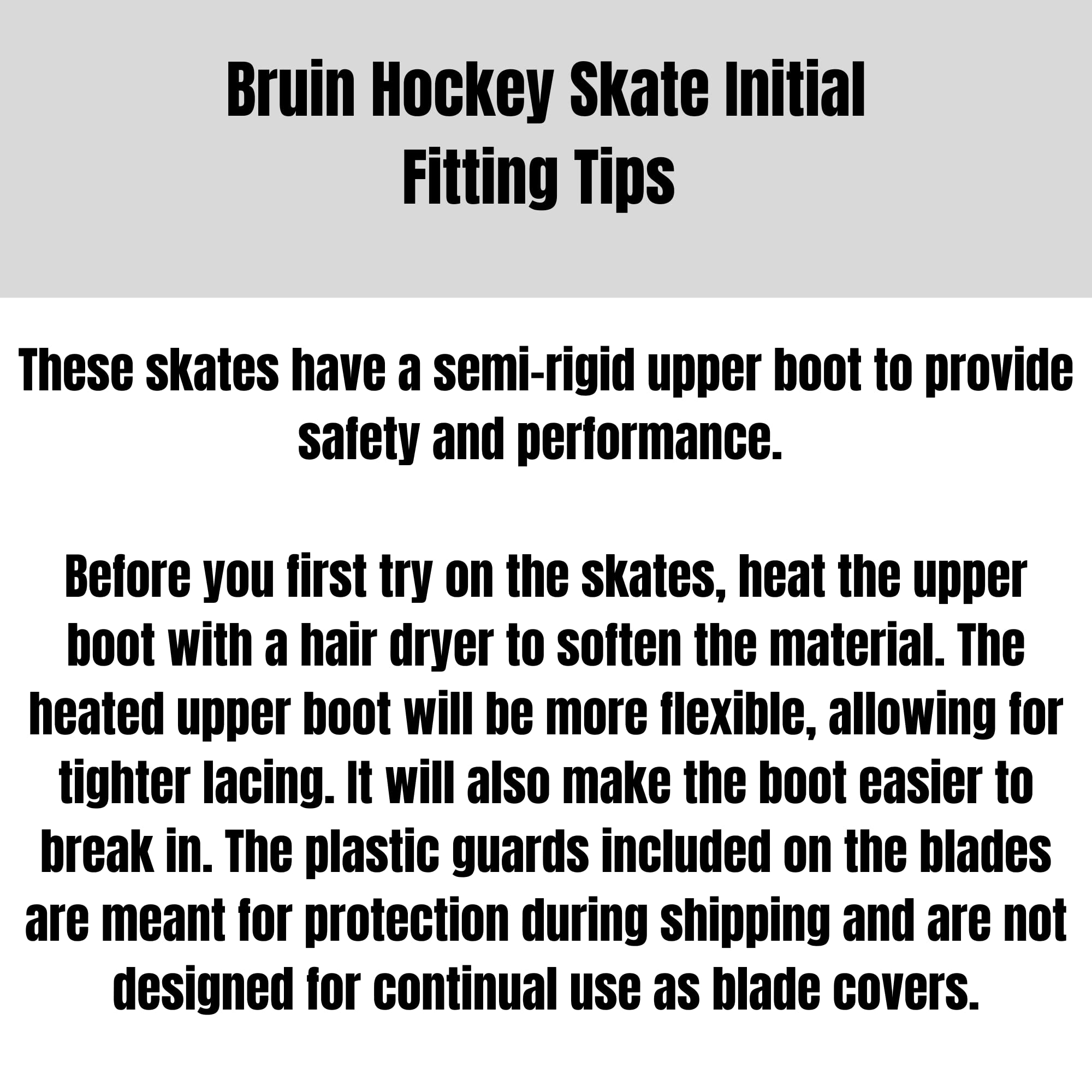 Riedell Bruin Recreational Hockey Ice Skates for Men & Women - Comfortable Figure Skates for Beginners & Casual Skating - Perfect for Ice Rinks, Outdoor Ponds & Winter Sports