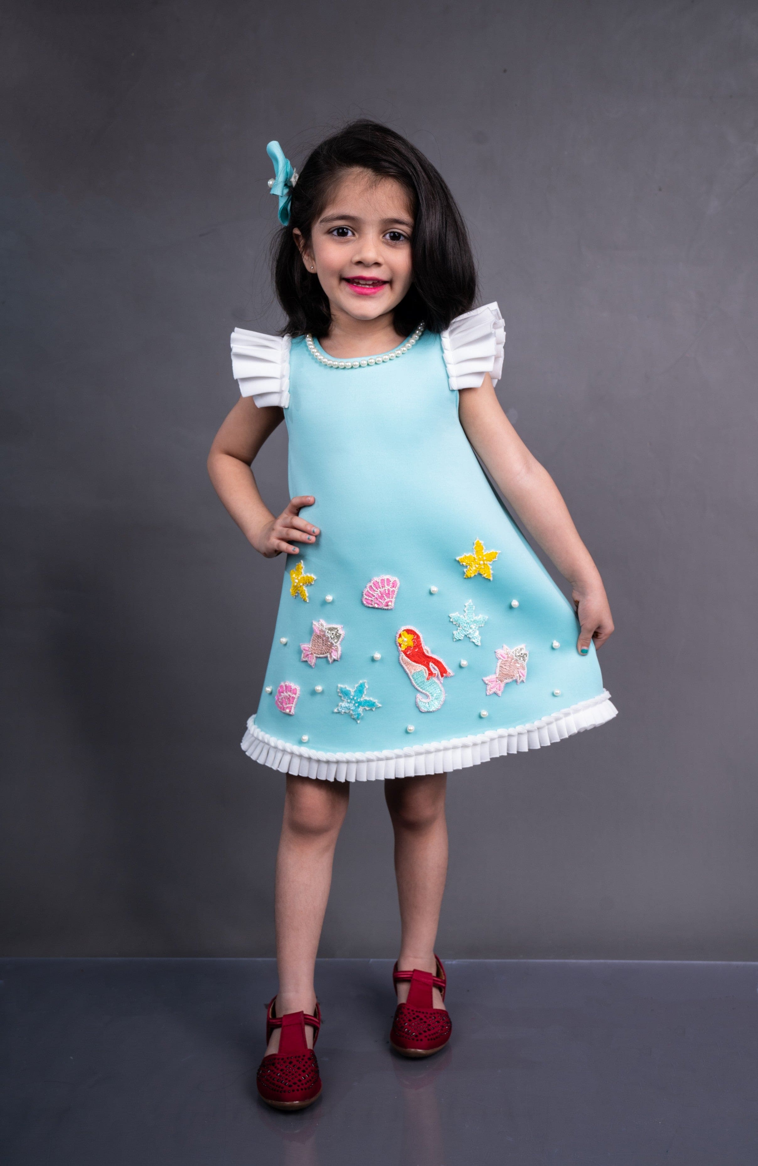 Pre Order: Adorable Baby Mermaid Dress for Girls - Perfect for Birthday Parties, Photo Shoots & Special Occasions
