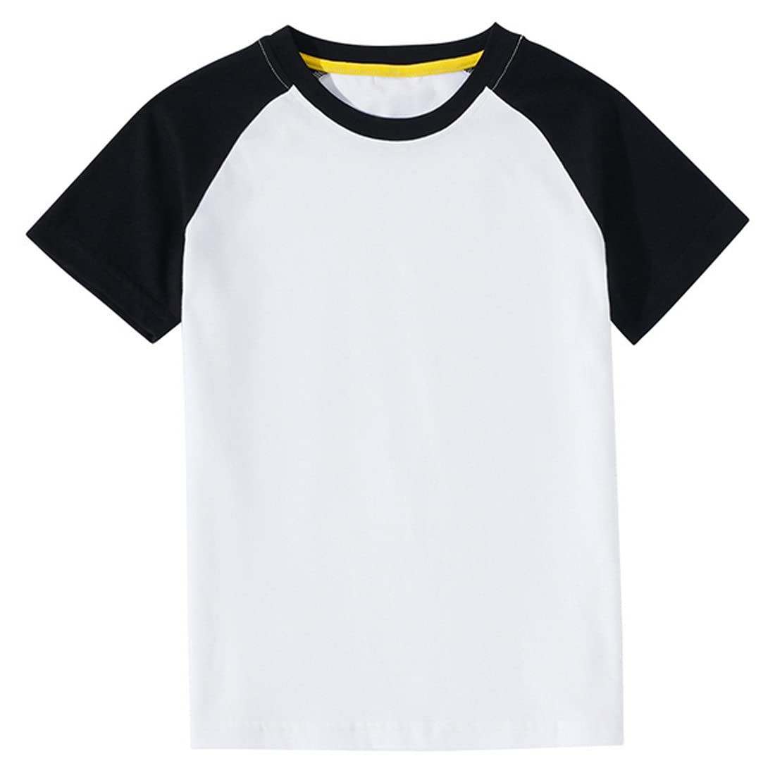 Boys & Girls Summer Cotton Patchwork Short Sleeve T-Shirt - Soft Crewneck Tee for Kids | Perfect for Playdates, Beach Outings & Summer Camp