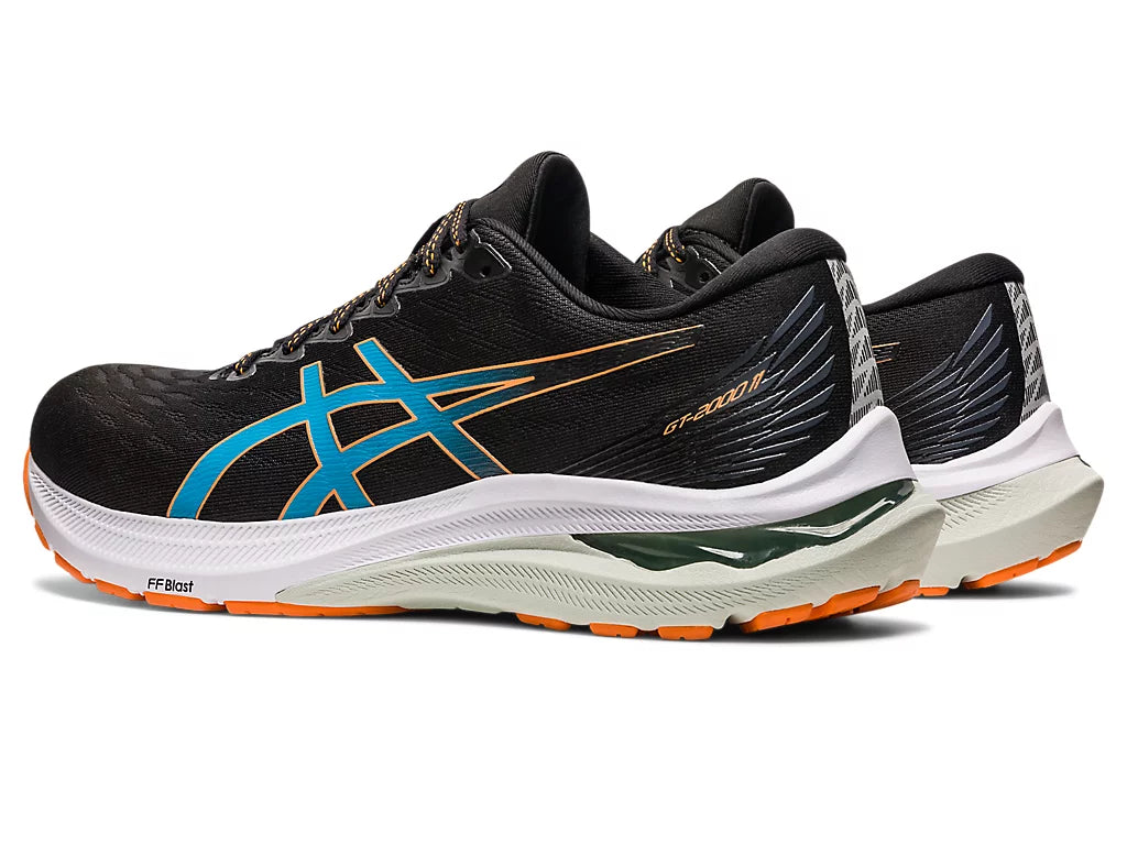 ASICS Men's GT-2000 10 Running Shoes - Black/Sun Peach | Lightweight Cushioned Sneakers for Jogging, Gym & Daily Wear