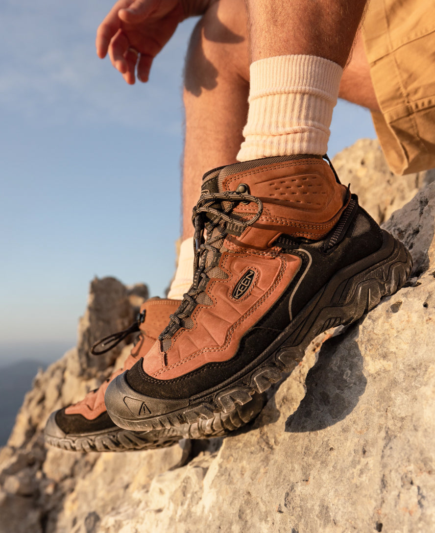 Men's Targhee IV Waterproof Hiking Boots - Brindle/Canteen - Lightweight & Durable Outdoor Shoes for Trail Walking, Backpacking & Mountain Climbing