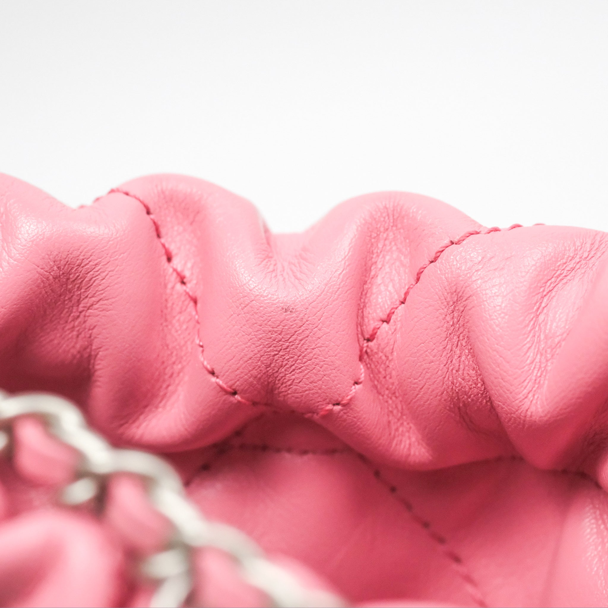 Chanel 22 Mini Bag in Pink Crumpled Calfskin with Aged Silver Hardware - Luxury Crossbody Purse for Women, Perfect for Date Night & Evening Events