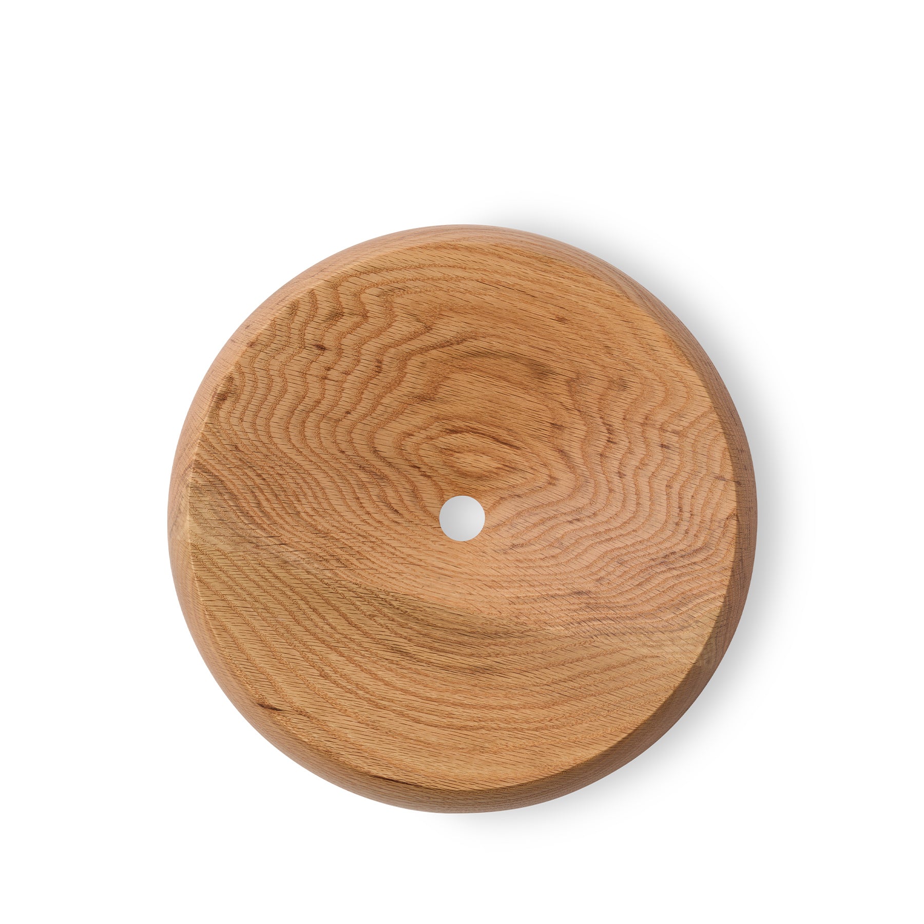 Premium Oak Wood Fruit Bowl - Handcrafted Rustic Serving Bowl for Kitchen, Dining Table & Countertop Decor - Perfect for Displaying Apples, Bananas & Citrus Fruits