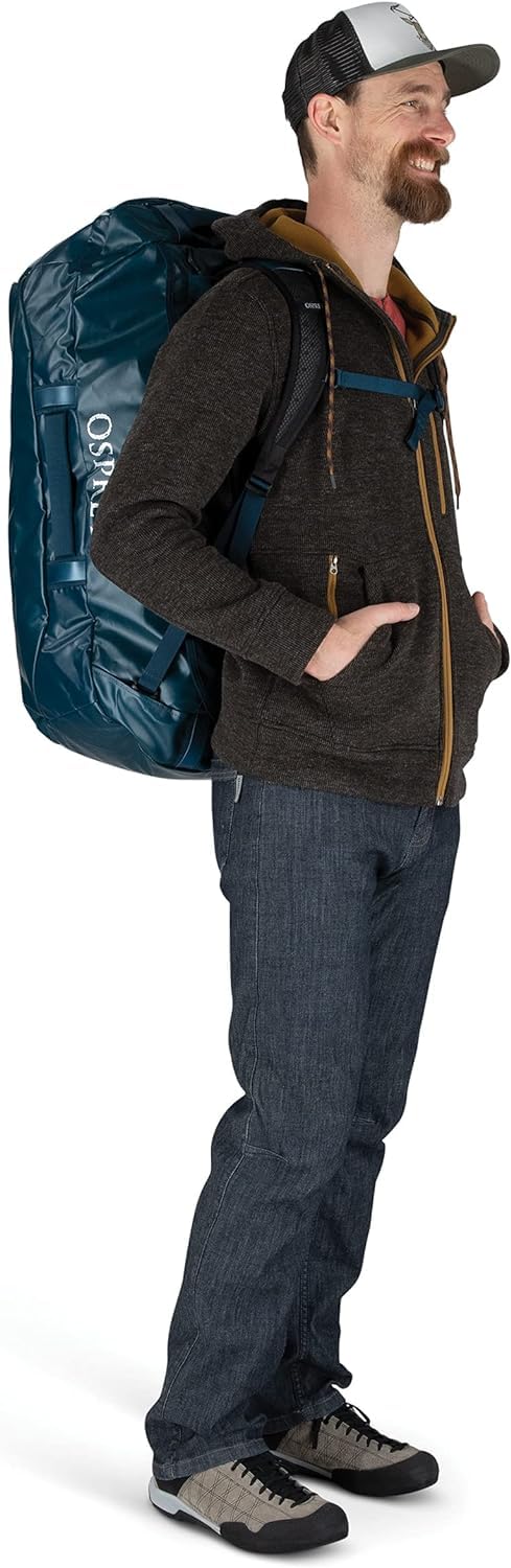 Osprey Unisex-Adult Transporter 95 Duffel Bag - Large Travel Duffel with Wheels for Camping, Hiking & Air Travel | Durable Water-Resistant Luggage
