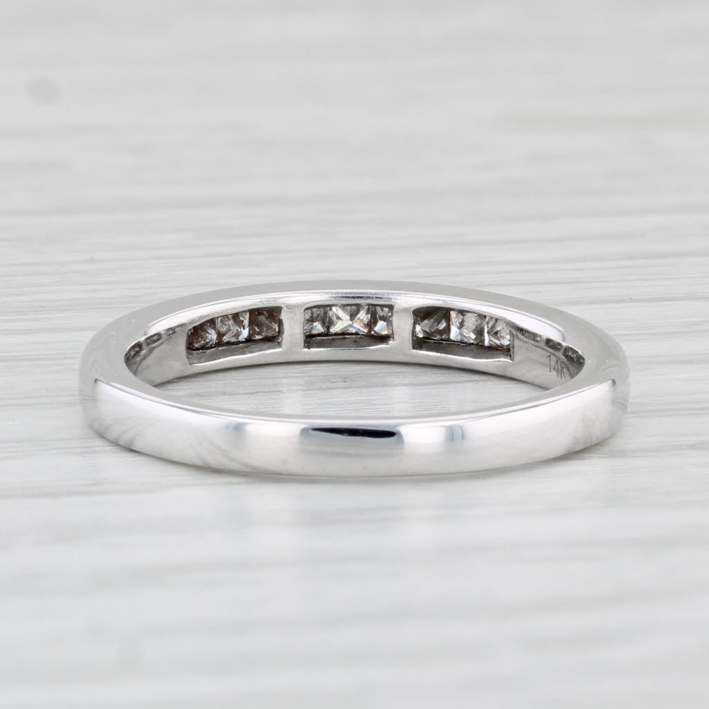 0.15ctw Diamond Wedding Band Ring - 14k White Gold Size 6 - Stackable Bridal Ring for Women - Perfect for Engagement, Anniversary & Everyday Wear