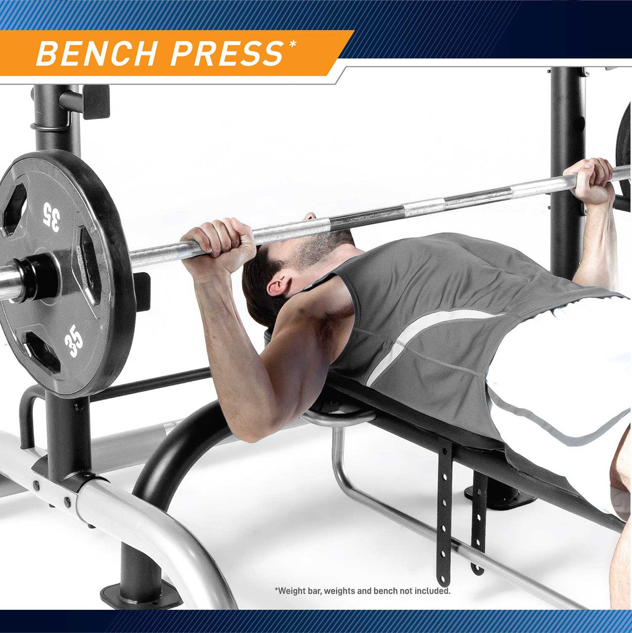 MWB 70500 Power Rack - Heavy Duty Home Gym Equipment for Strength Training & Weightlifting | Perfect for Garage & Basement Workouts