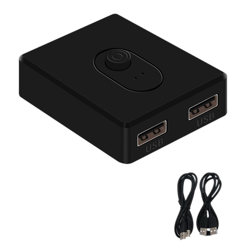 Kliplinc USB 3.0 KVM Switch 4 Port - USB Splitter Hub for Laptop, Computer, Printer, Keyboard & Mouse - High-Speed Data Transfer & Multi-Device Control - Perfect for Home Office, Gaming & IT Workstations