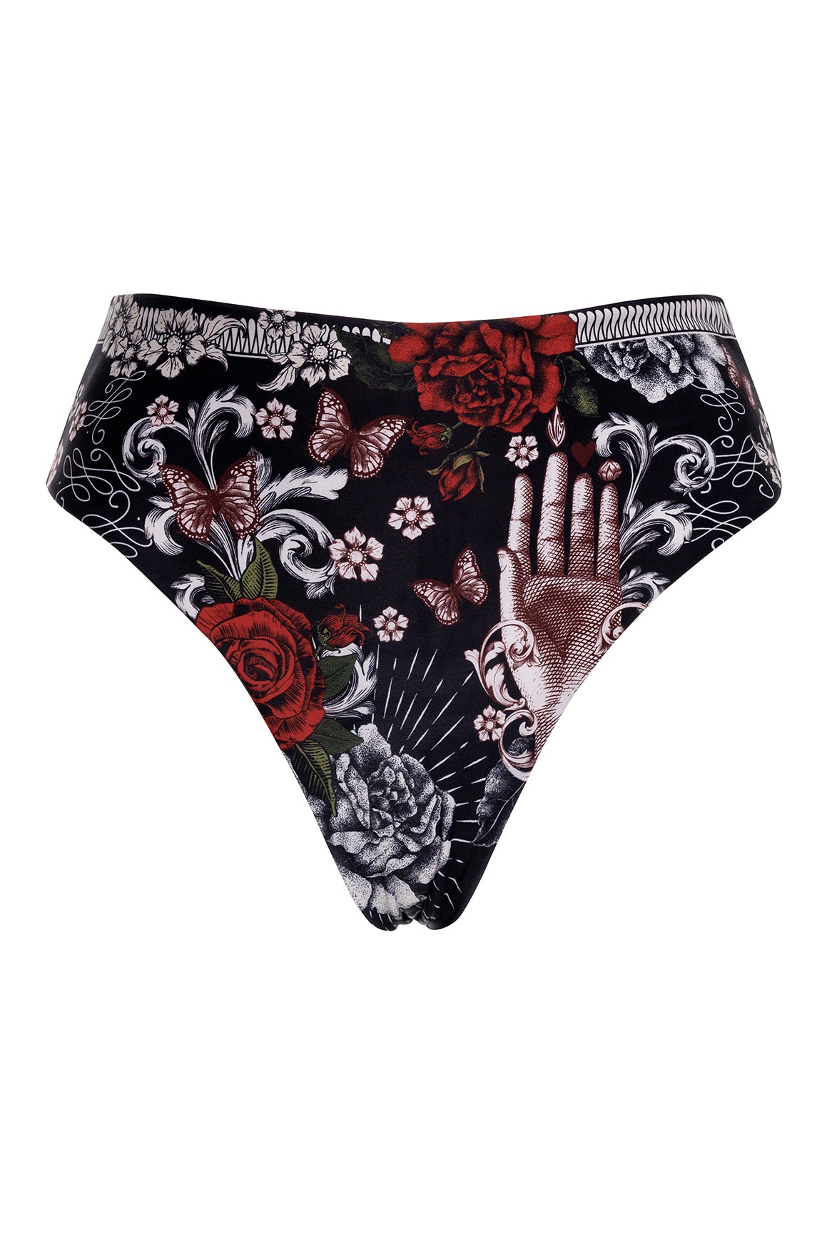 Penelope Bikini Bottom - Women's High Waisted Swimwear for Beach & Pool - Sexy Retro Swim Shorts for Summer Vacation & Tropical Getaways