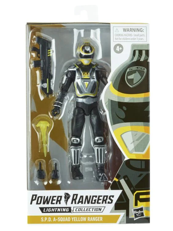 Power Rangers S.P.D. Lightning Collection A Squad Yellow Ranger Action Figure - Collectible Toy for Kids & Adults - Perfect for Display, Play & Gifts