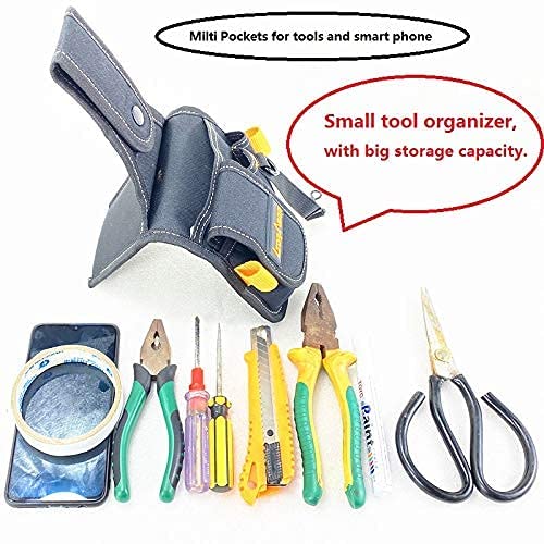 Professional Small Electrician Tool Pouch - Durable Nylon Utility Belt with Multiple Pockets for Electricians, Handymen & DIY Enthusiasts - Perfect for Home Repairs, Construction Sites & Electrical Work