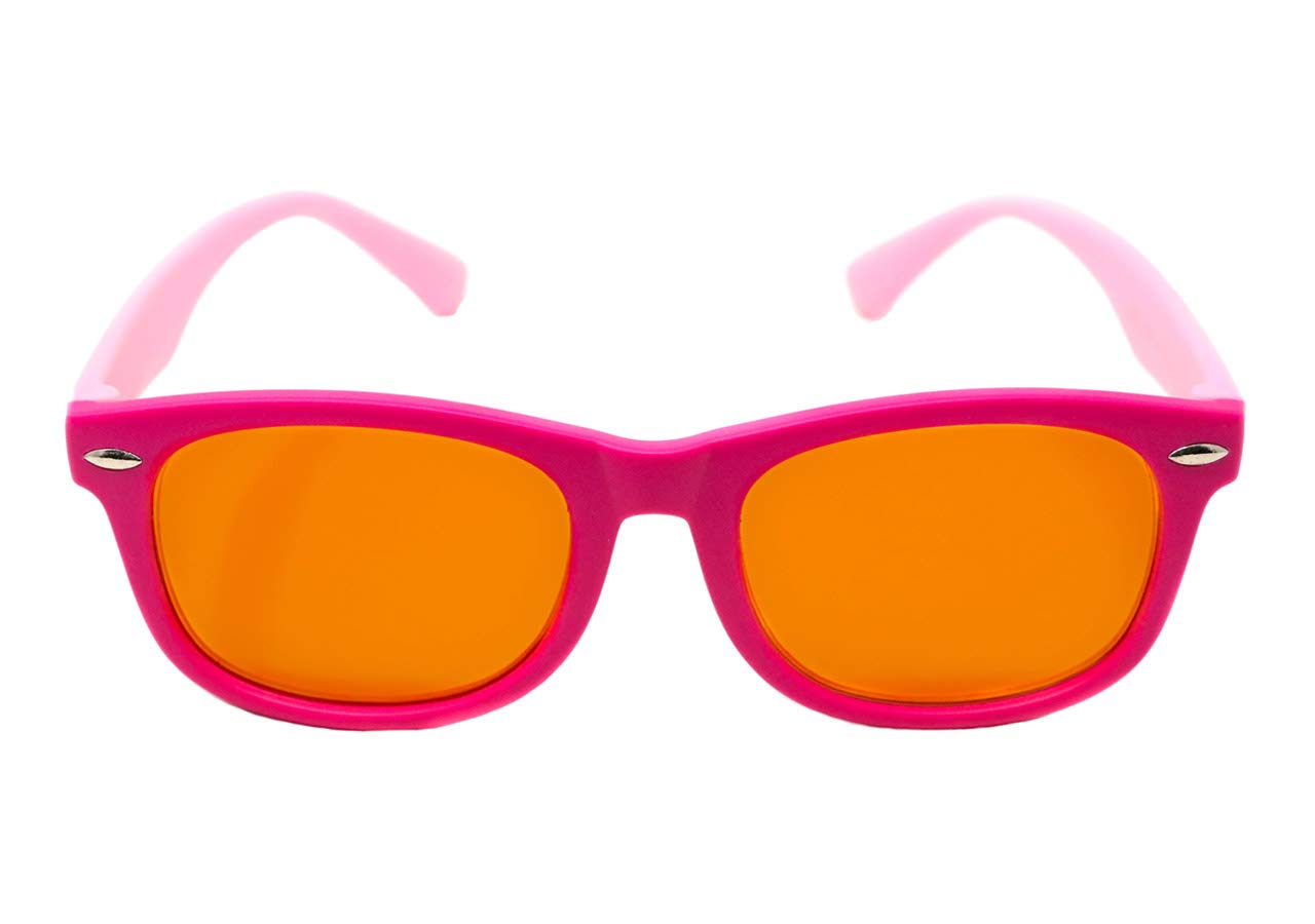 DefenderShield Kids Blue Light Blocking Glasses - Anti Eye Strain for Computer, Mobile, Video Games & Gaming - Perfect for Online Classes & Screen Time Protection