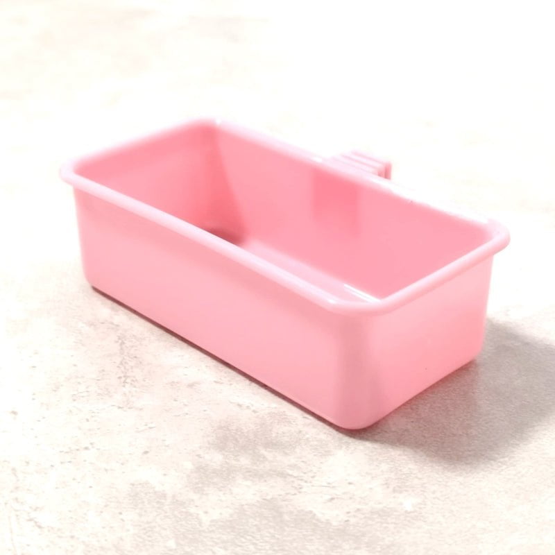 DAYANG Pink Bird Feed Bowl - Durable Ceramic Bird Feeder Cup for Parrots, Canaries & Small Birds - Perfect for Cages, Aviaries & Outdoor Use