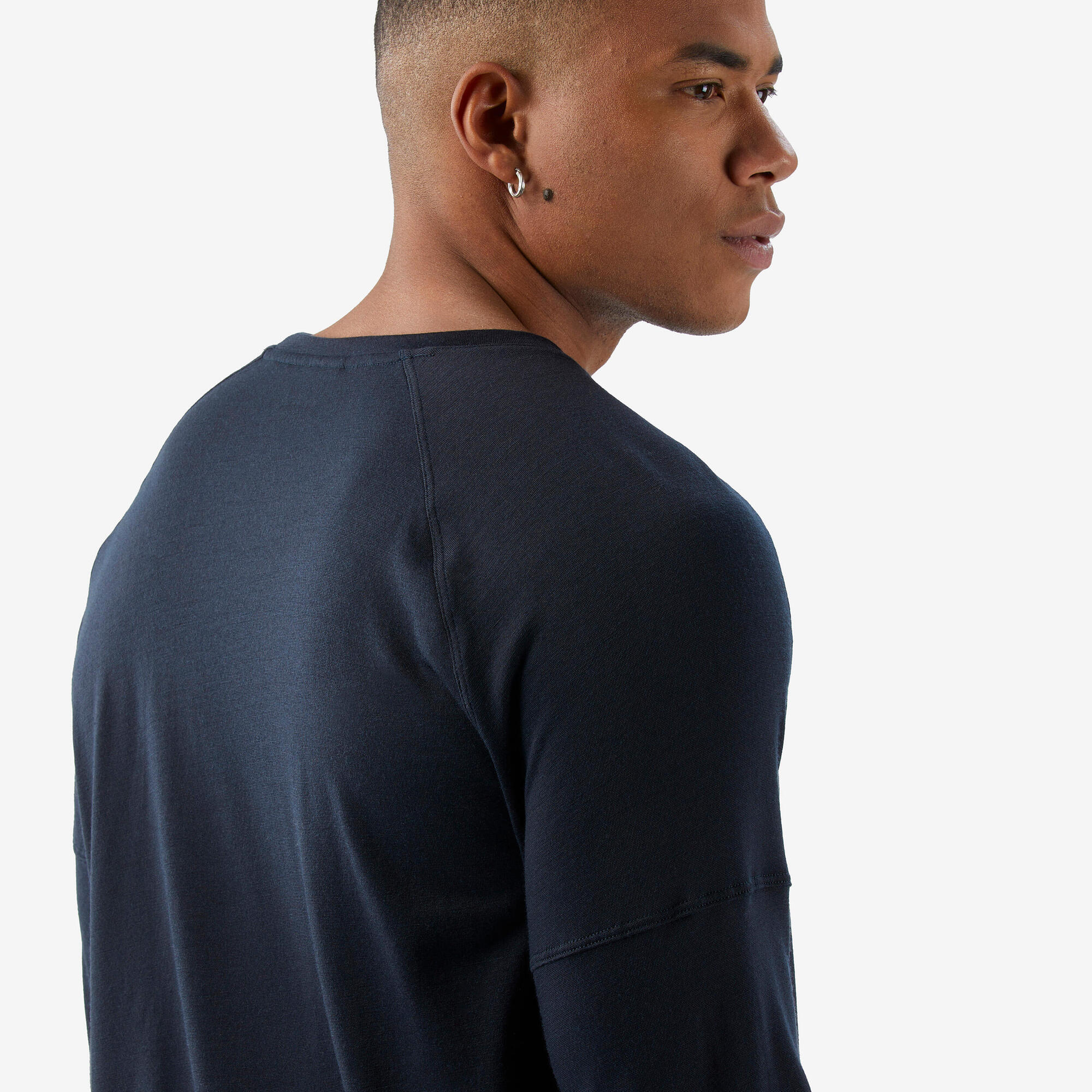 Simond Men's Merino Wool Long Sleeve T-Shirt - Warm Base Layer for Hiking, Camping & Outdoor Activities