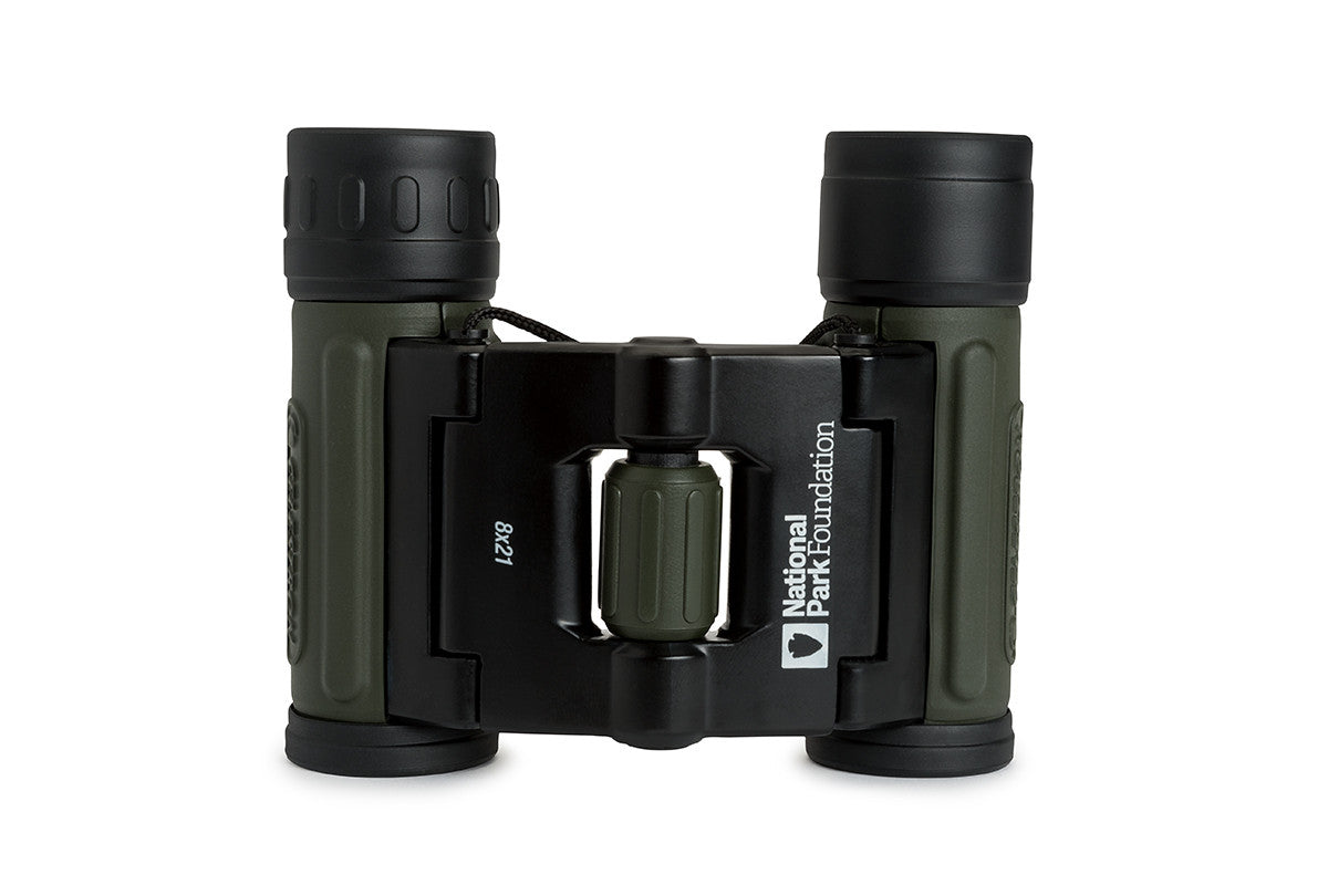 National Park Foundation 8x21 Compact Binoculars for Bird Watching, Hiking & Outdoor Adventures - Lightweight Travel Binoculars for Adults & Kids