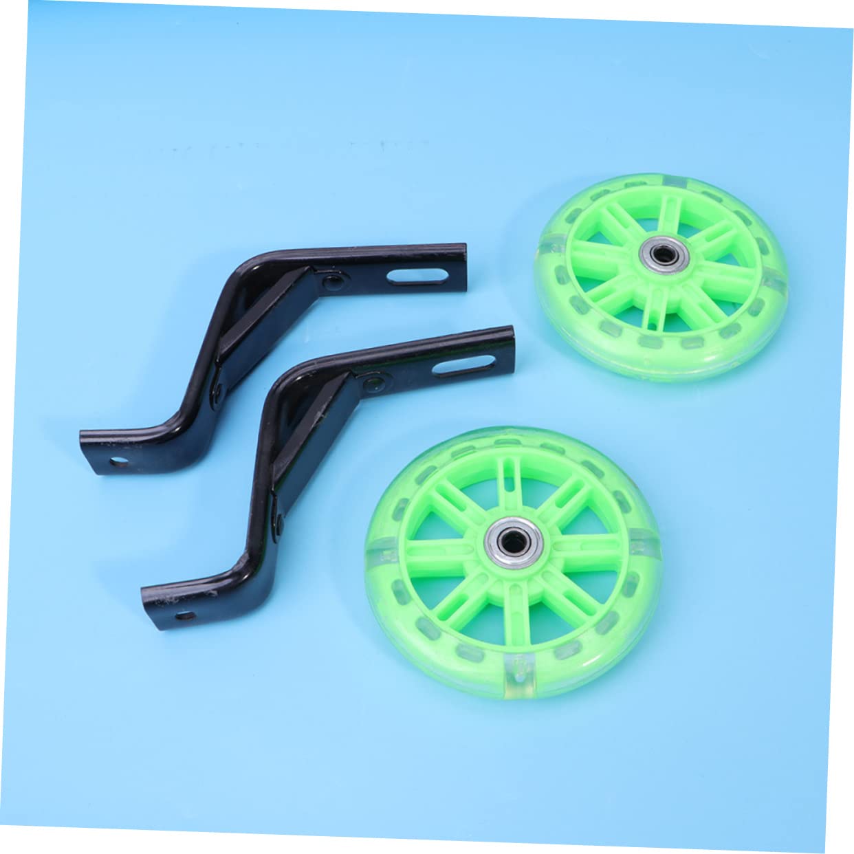 2 Pcs Kids Bike Training Wheels - Silent Balance Auxiliary Wheels for Safe Cycling