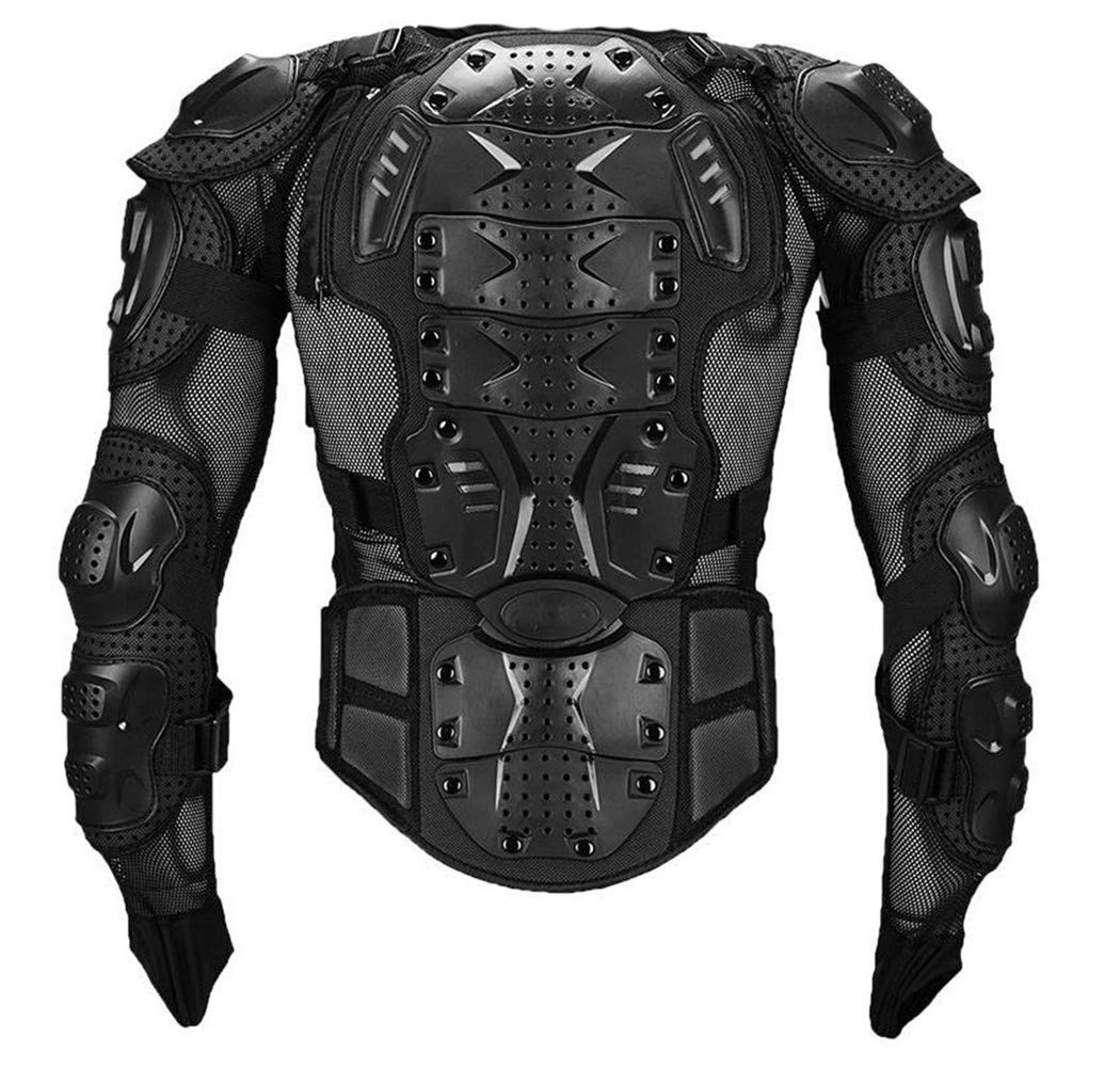 **Men's Motorcycle Jacket with Full Body Protective Armor - CE Certified for Motocross, Skating, Scooter & Dirt Bike Riding - Durable ATV & Pit Bike Safety Gear for Off-Road Adventures**