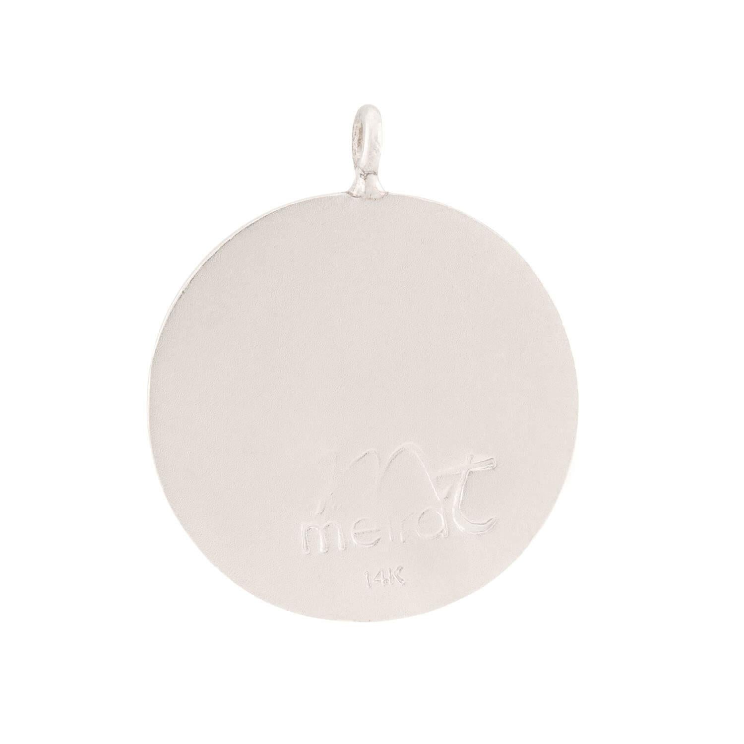 14K Gold Diamond Heart Disc Pendant Necklace - Elegant Dainty Jewelry Gift for Women - Perfect for Valentine's Day, Anniversary & Special Occasions