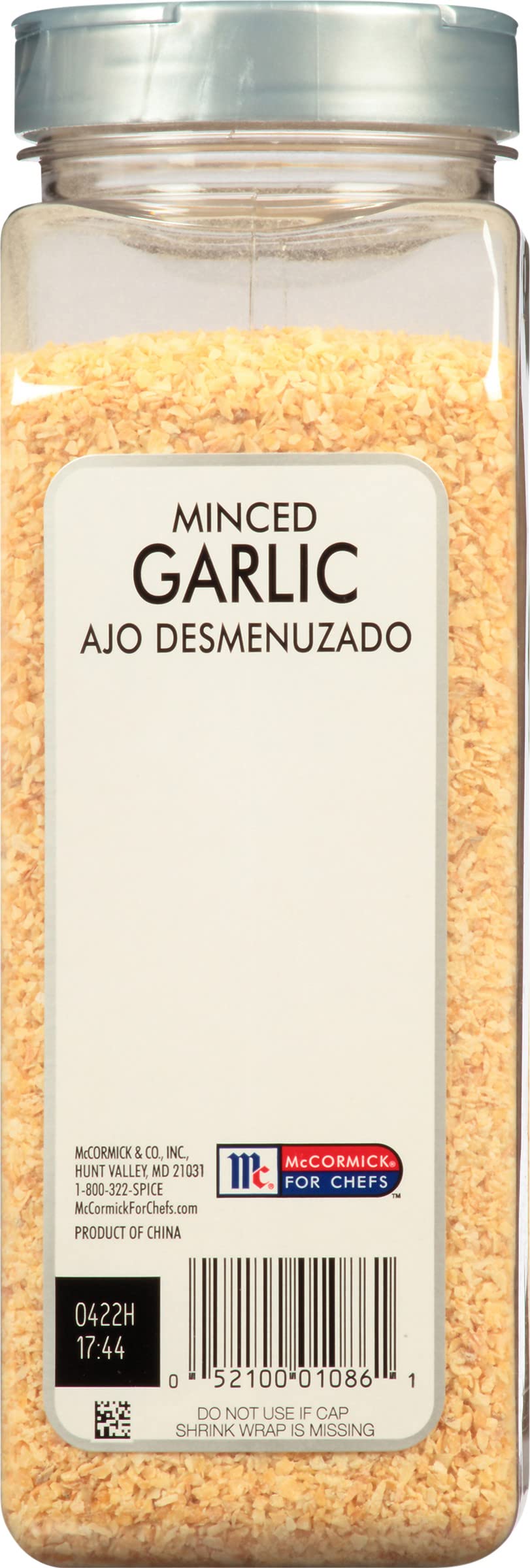 McCormick Culinary Minced Garlic, 23 oz (Pack of 6) | Fresh Flavor for Cooking, Baking & Meal Prep | Perfect for Italian Dishes, Sauces & Marinades