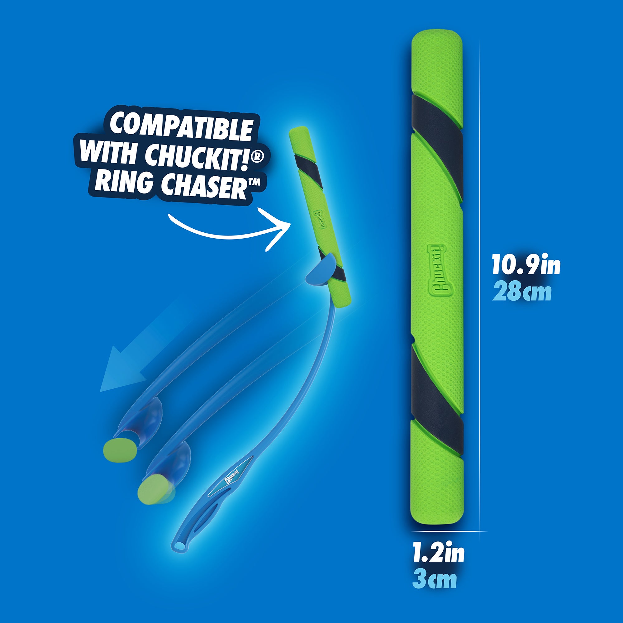 Chuckit! Sniff Fetch Stick - Durable Interactive Dog Toy for Outdoor Play, Training & Fetch Games - Perfect for Beach, Park & Backyard Fun