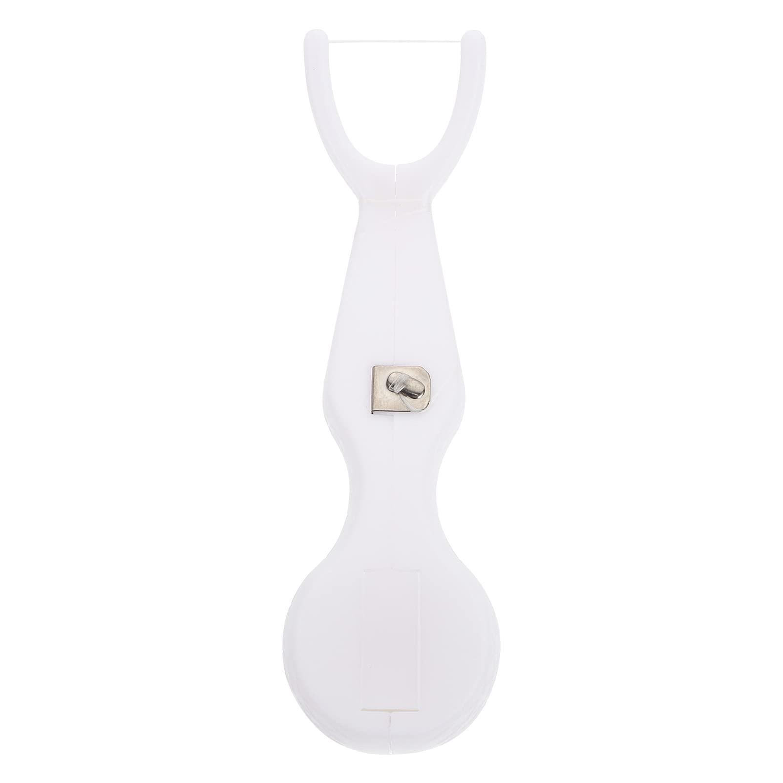 Reusable Y-Shaped Dental Floss Pick with Comfortable Medical Grip - White ABS Travel Tooth Flosser for Teeth Cleaning | Perfect for Home, Office & Travel Oral Care